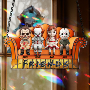 Creepy Crew Chilling Together Suncatcher - Personalized Gift For Friends 03OHLU120825