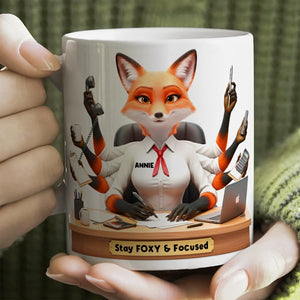 Funny Overworked Animal Office Coffee Mug - Personalized Gifts For Officers 05TOLU1311425