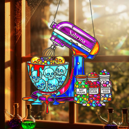 Spooky Baking Suncatcher - Personalized Gifts For Baking Lovers 04ohta300825
