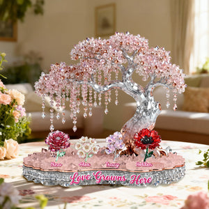 Floral Garden Acrylic Plaque - Personalized For Grandma/ Mom 02KIMG050226