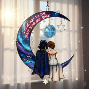 Cosmic Couple Suncatcher Ornament Personalized Gifts For Couple 02PADT251125