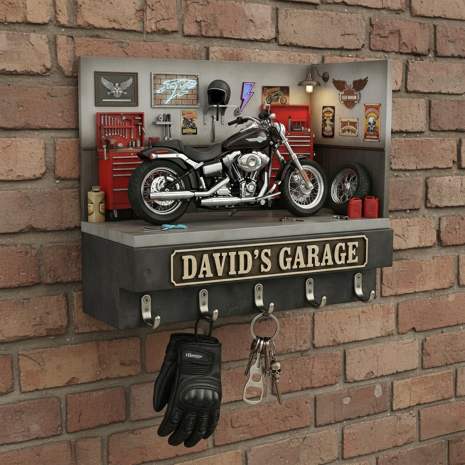 Motorcycle Key Hanger - Personalized Gifts For Motorcycle Lovers 01naqn151225