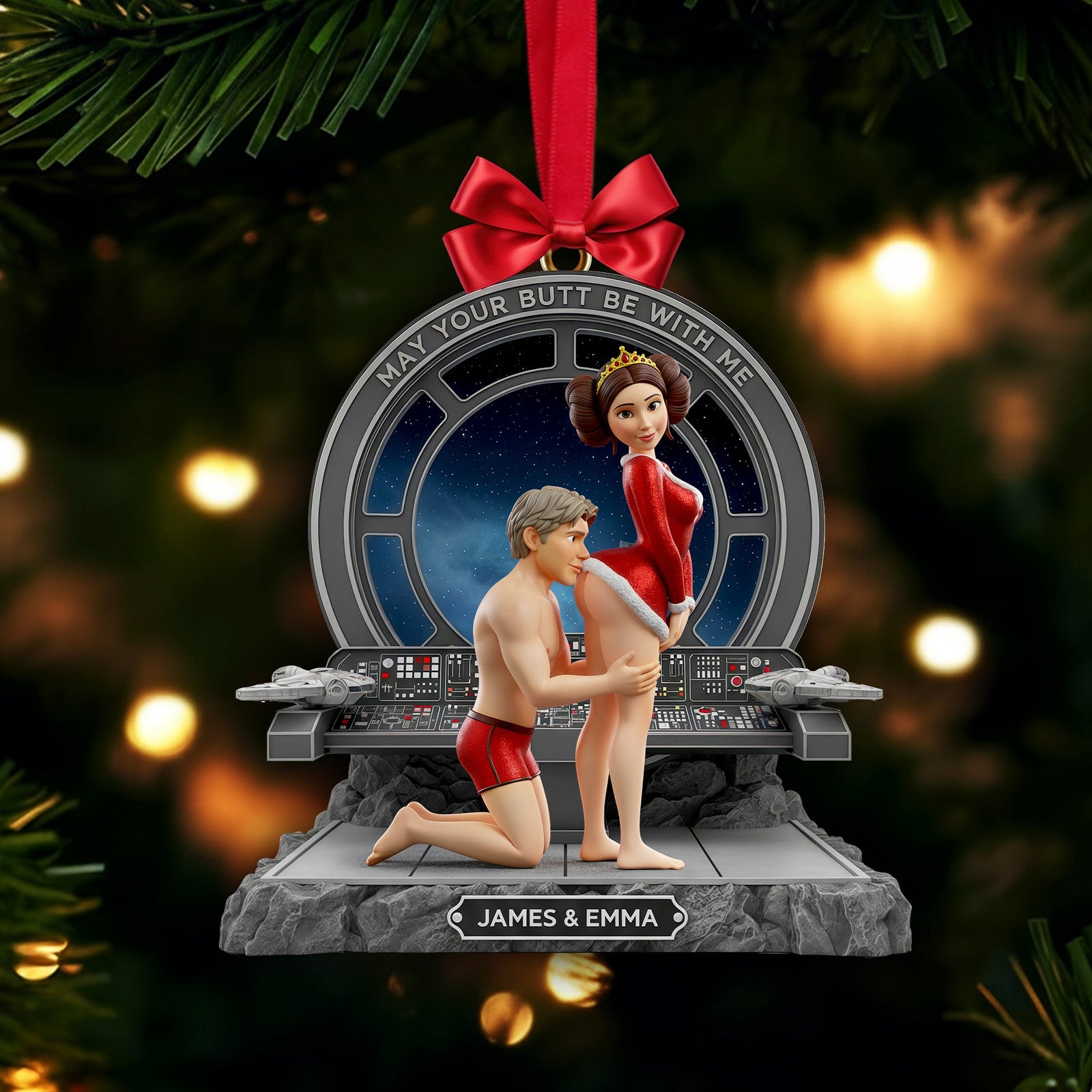 Naughty Couple Ornament - Personalized Gifts For Couple 05ohlu041125