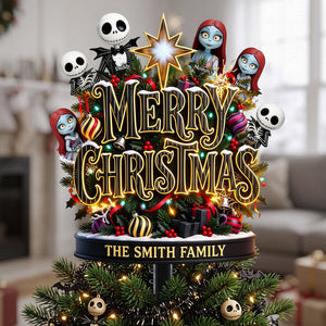 Spooky Family Tree Topper - Personalized Christmas Gifts For Family 03tota120926