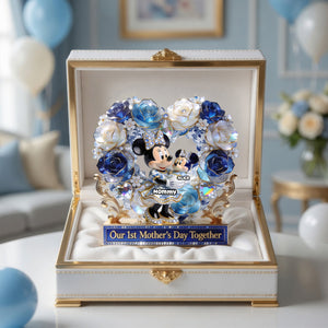 No.1 Mom – Toile De Jouy Acrylic Plaque - Personalized Gifts For Mother's Day 03PGDH230426