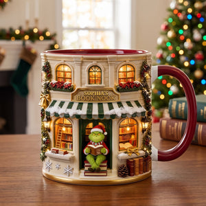 Cozy Winter Bookstore Coffee Mug - Personalized Christmas Gifts For Book Lovers 04pgtn030926