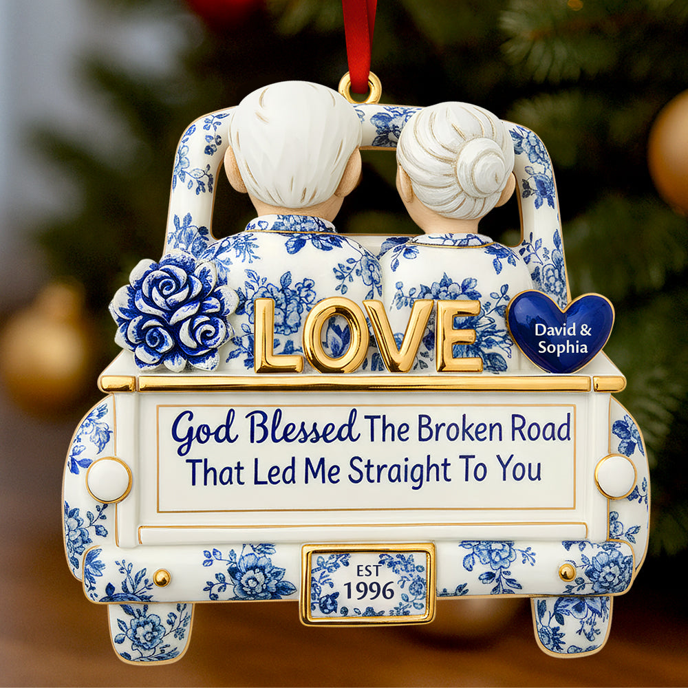 Eternal Journey of Love Christmas Ornament Personalized Gifts For Couple 04TODT161025