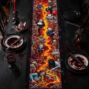 Scary Villain Quilted Table Runner - Personalized Gifts For Halloween 02hulu130826