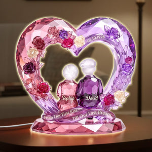 Growing Old Together Couple Light Box - Personalized Anniversary Gift For Couples 02TOTN111225