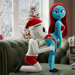 Naughty Skeleton Couple Custom Shaped Pillow - Personalized Gifts For Couples 02OHDT081125