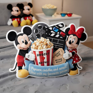 Movie Night Couple Pillow, Personalized Gifts For Couple 02PADT121225