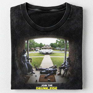 Funny Drunk Side Washed T-Shirt - Gifts For Loved Ones 03kita291225-Homacus