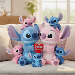 Blue Alien Family Shaped Pillow  - Personalized Gifts For Family 01OHLU151125