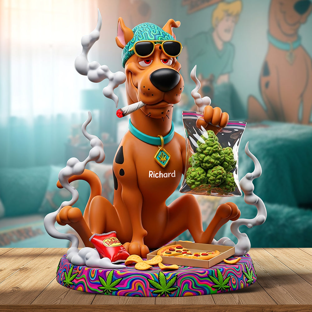 Stoner Pup Snack Acrylic Plaque - Personalized Gifts For Stoner 04TOQN180625