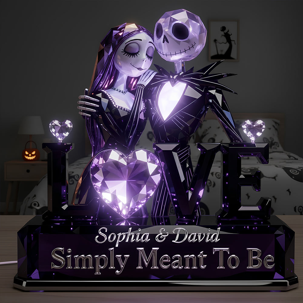 Spooky Couple Light Box Personalized Gifts For Couple 06TODT311225