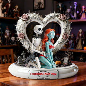 Cheeky Couple Acrylic Plaque - Personalized Gifts For Horror Couple Plaque 04OHLU291225