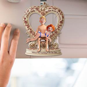 Naughty Couple Car Visor Clip - Personalized Gifts For Couple 03ohqn181225