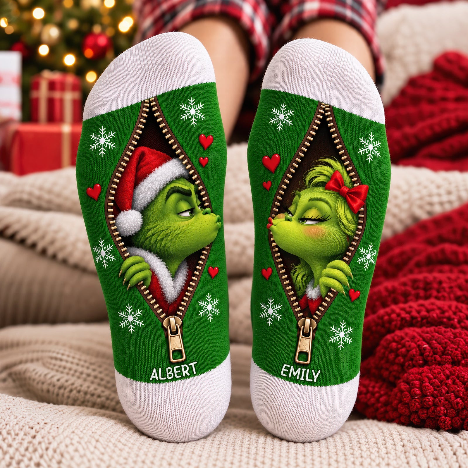 Sweet Mischief Matching Socks - Personalized Christmas Gifts For Couple 04naqn170926