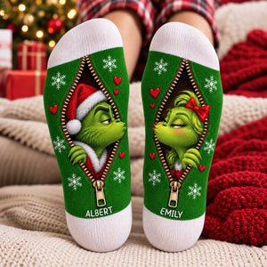 Sweet Mischief Matching Socks - Personalized Christmas Gifts For Couple 04naqn170926