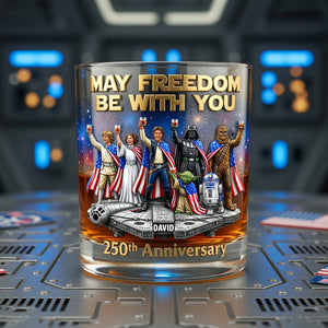 Celebrated America 250th Anniversary Drinking Glass - Personalized Gifts For Patriots 05tyqn040626