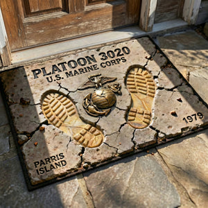 Veteran Legacy Shaped Doormat - Personalized Gifts For Veteran 06TGLU260126