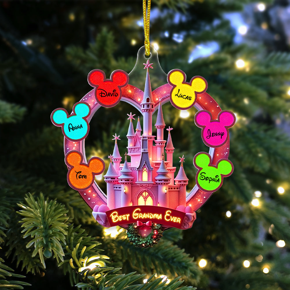 Fantasy Castle Personalized Gifts For Mom/Grandma Acrylic Ornament 05tgtn080825