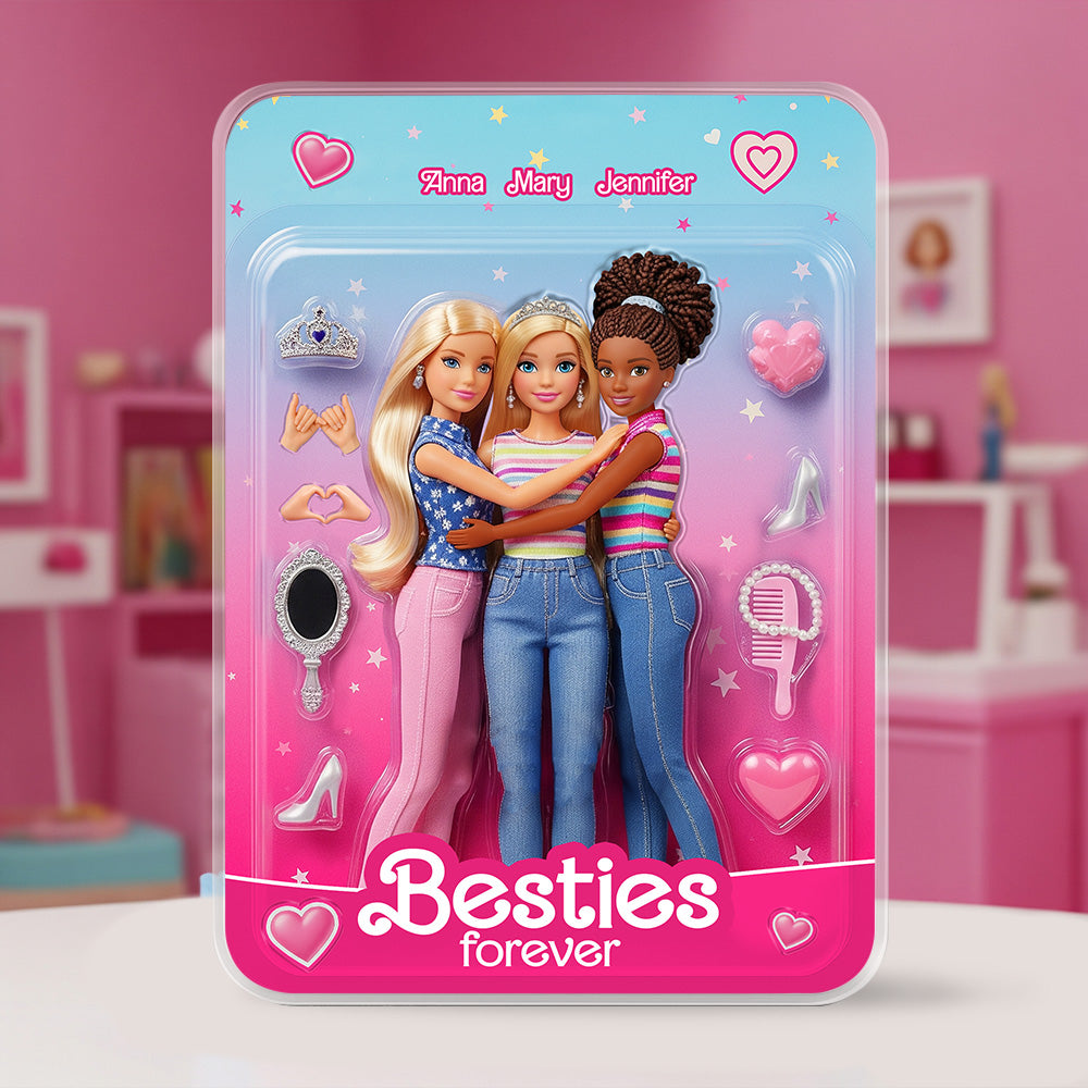 Personalized Gifts For Friends Acrylic Plaque, Besties Forever 02qhtn210625