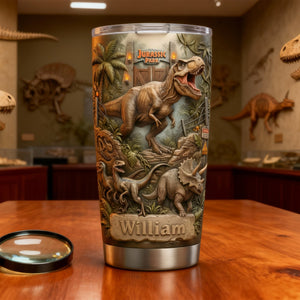 Dinosaur Tumbler Personalized Gifts For Dinosaur Lovers 01patn170126