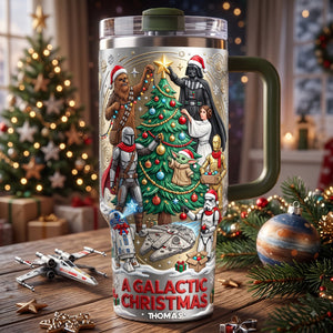 Warriors Precious Christmas Colorful 40oz Tumbler With Handle - Personalized Christmas Gifts 03tylu171026