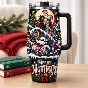 Christmas Horror Couple 40oz Tumbler Personalized Gifts For Couple 07tyqn061026
