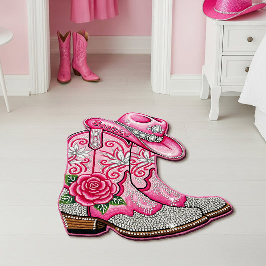 Cowgirl Boots Doormat - Personalized Gifts For Cowgirl 03namg150825