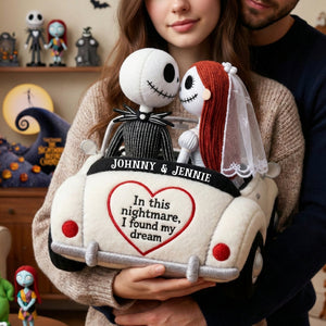 Spooky Couple Pillow  - Personalized Gifts For Couple 01tolu131225