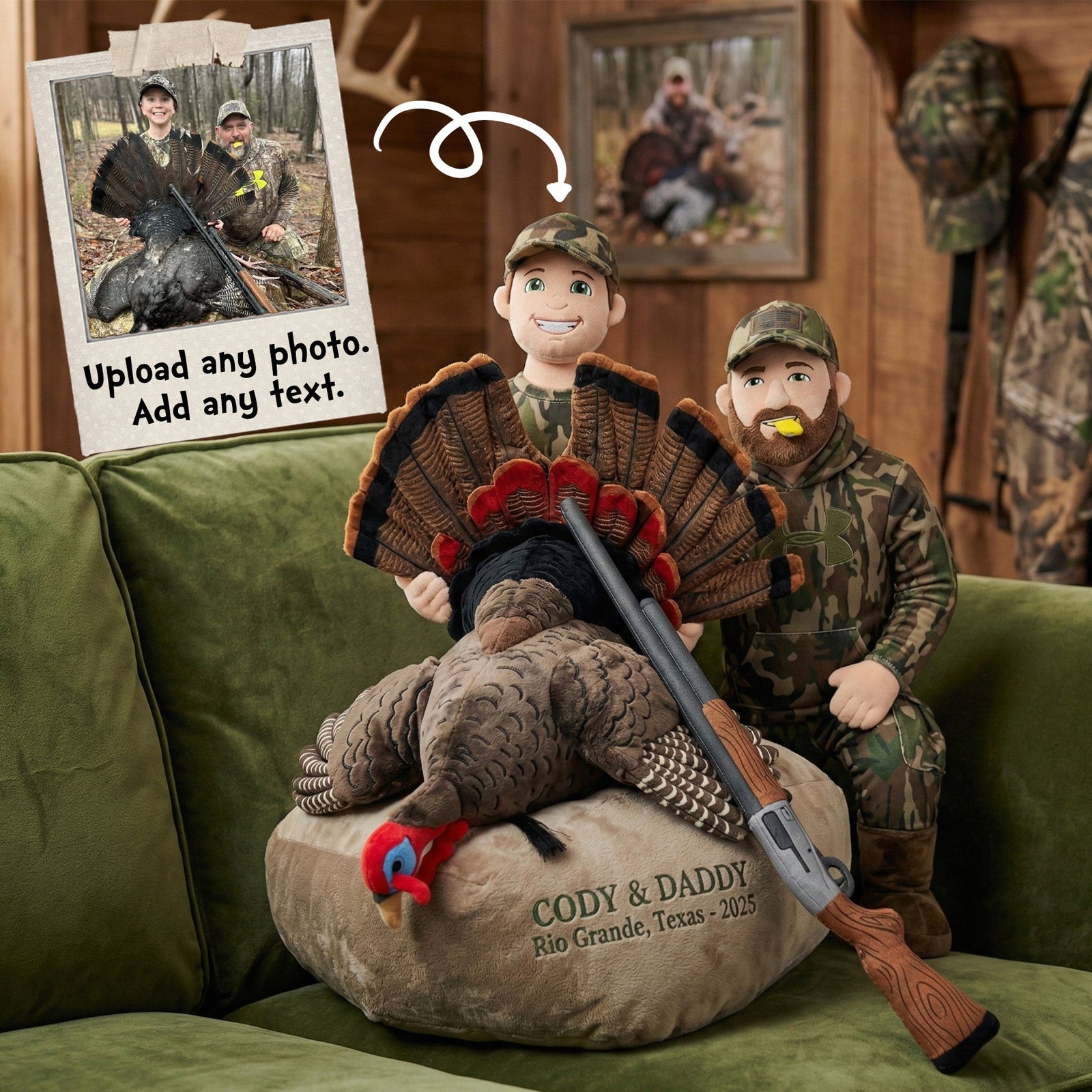 Custom Photo Hunting Trophy Pillow - Personalized Gifts For Hunting Lovers 04QHMG111225