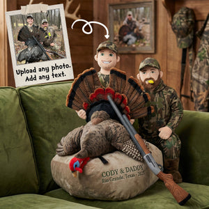 Custom Photo Hunting Trophy Pillow - Personalized Gifts For Hunting Lovers 04QHMG111225