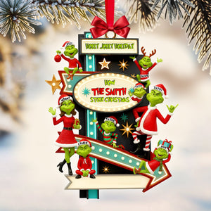 Joyful Green Family Ornament - Personalized Gift For Family 05TOLU201025
