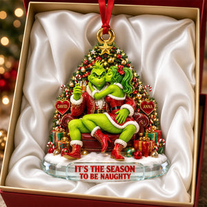 Mistletoe Moments Couple Acrylic Ornament - Personalized Christmas Gift For Couples 05TYDH150926