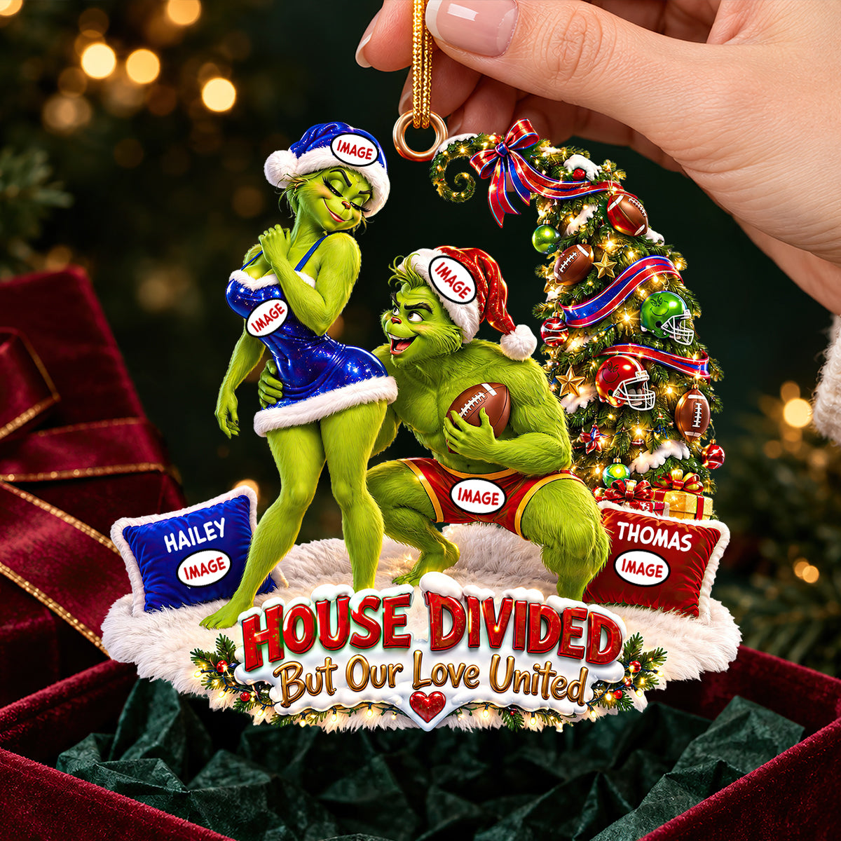 Sport Lover Christmas Couple Ornament - Personalized Gifts For Couple Ornament 03HUDT051026