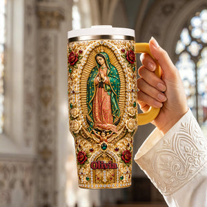 Jesusvirgin Mary Christian Tumbler With Handle - Personalized Gifts For Christian 01nata120626