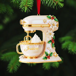 Personalized Gifts For Christmas, Baking Mixer Custom Shape Acrylic Ornament 02pgta091025