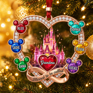 Grandma Blessed With Love Christmas Ornament - Personalized Gifts For Grandma 05nadt240826-Homacus