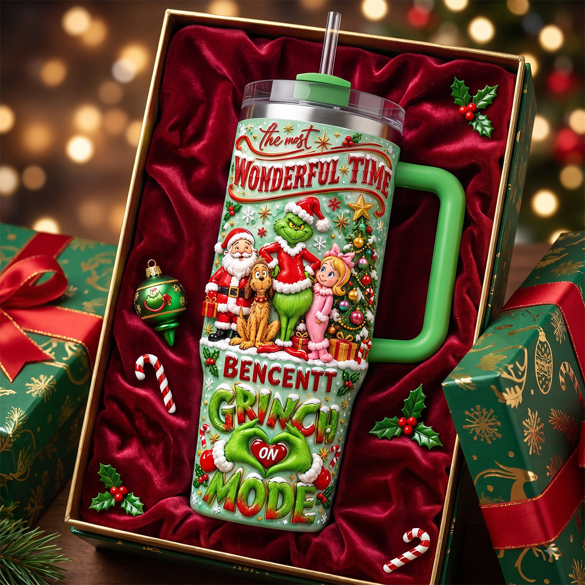 Holiday Spirit Tumbler - Personalized Christmas Gifts 05padh061026
