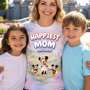 Happiest Mom On Earth 3D Shirt - Personalized Gifts For Moms 02tota070426