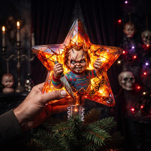 Terrifying Surprise Star Tree Topper, Personalized Gifts 04qhlu080826