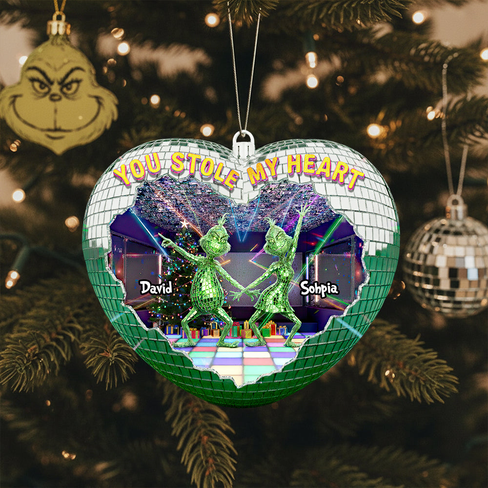 Couple Disco Christmas Ornament Personalized Gifts For Couple 02TGDT120925