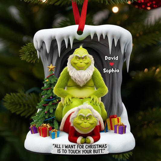 Funny Old Couple Christmas Ornament Personalized Gifts For Couple 01OHDT230925