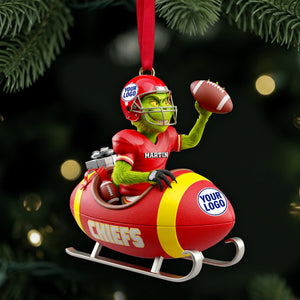Holiday Touchdown Ornament - Personalized Christmas Gift Sport Lovers 06KILU231025