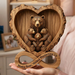 Mama Bear Acrylic Plaque - Personalized Gifts For Mother 07hyqn300126