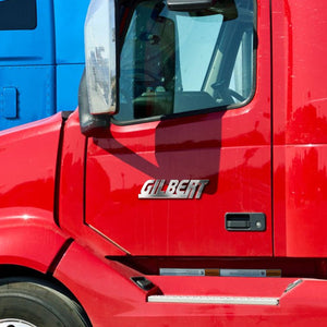 Semi-Truck Car 3D Letters Name Custom Metal Emblems With Double-sided Adhesive Tape 01huhu140825