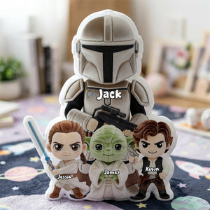 Warrior Dad and Kids Pillow  - Personalized Gifts For Dad 03ohta120526
