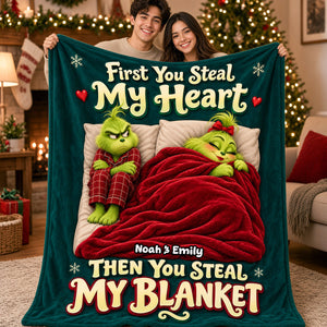Love Stealer Couple Blanket, Personalized Christmas Gifts For Couple 03qhdh121026